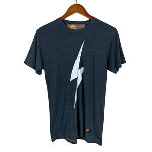 Aviator Nation Lightning Bolt T-shirt Grey Tee Shirt Top Women's M - Flaws